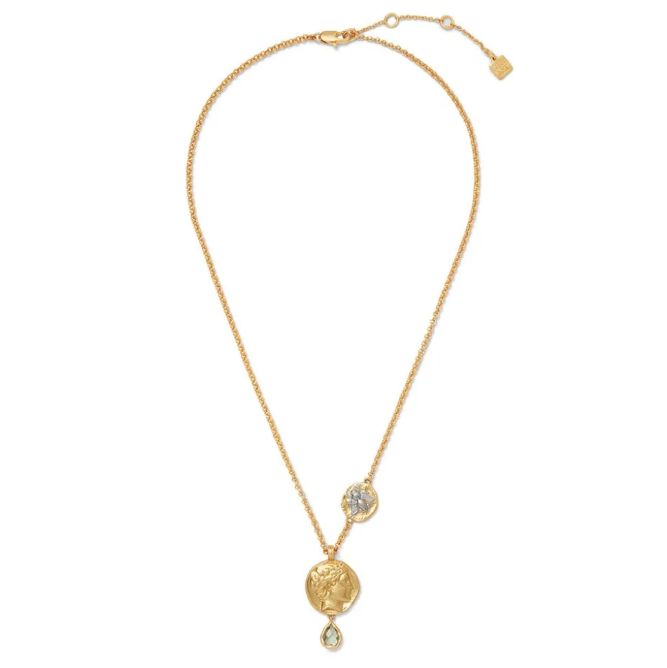 Mediterranean Coin Pendant Necklace