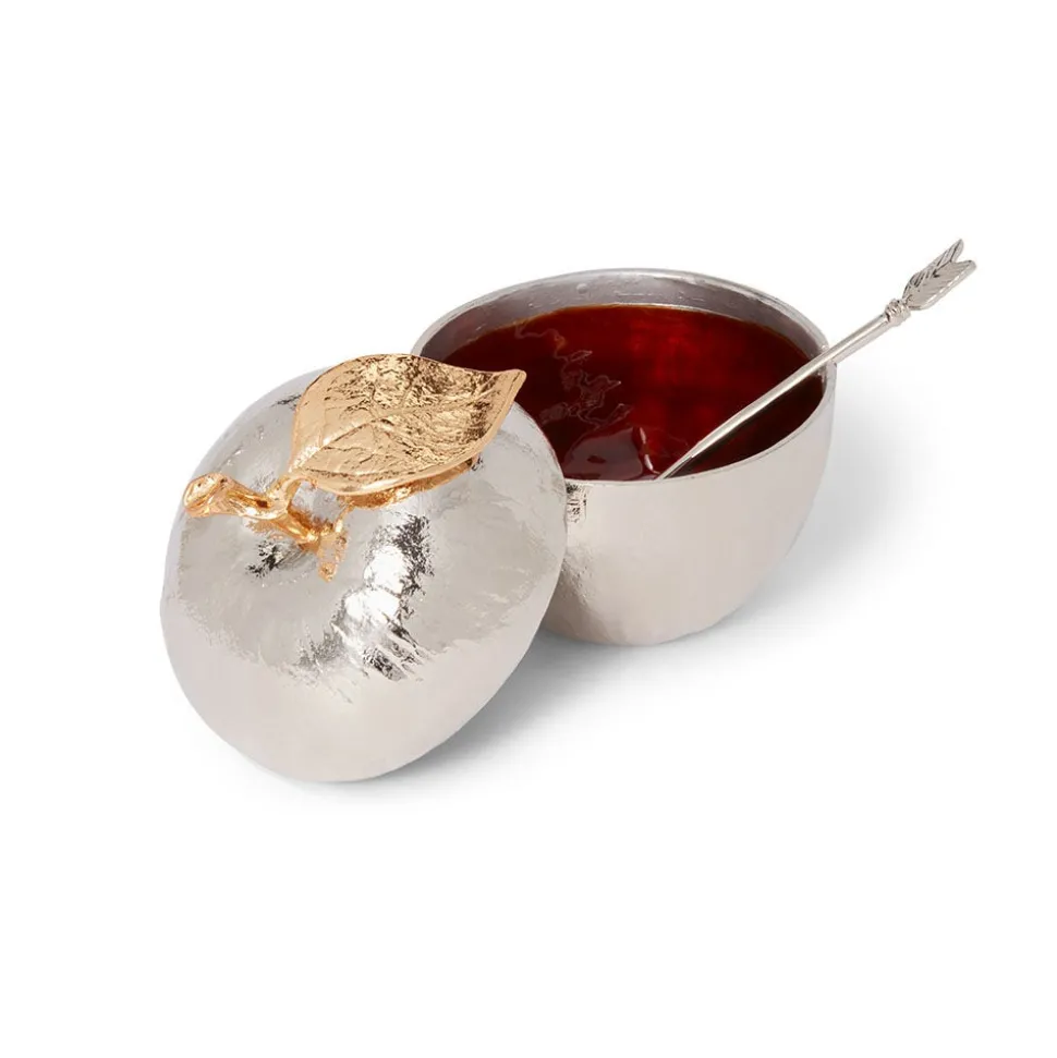 Michael Aram Apple Judaica Honey Pot