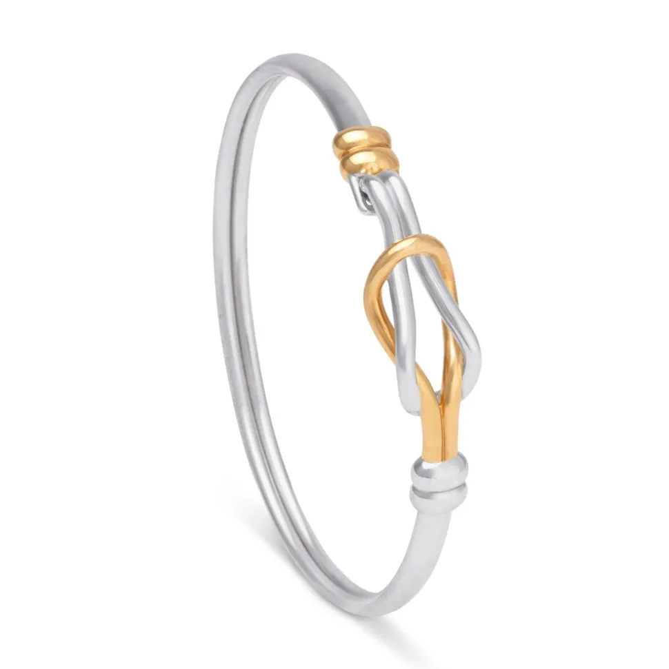 Middle Kingdom Knot Two-Tone Bracelet