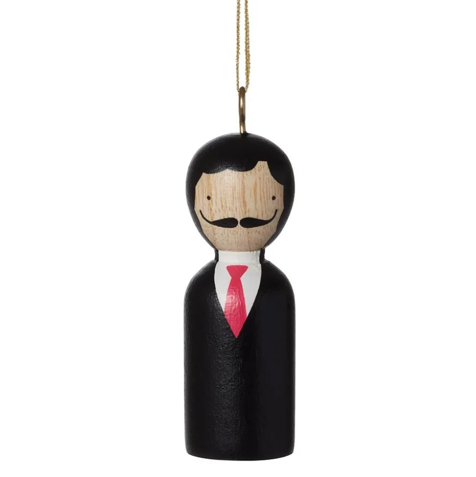 Modern Artist Wood Ornament Set