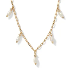 Royal Tudor Pearl And Chain Necklace