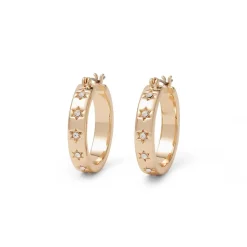 Star Hoop Earrings