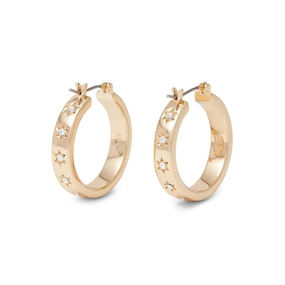 Star Hoop Earrings