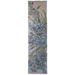 Van Gogh Irises Wool-Blend Shawl