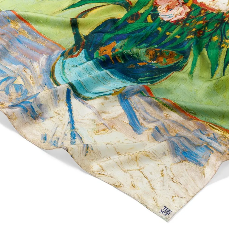Van Gogh Oleanders Oversize Square Silk Scarf