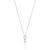 Venus Pearl Silver Pendant Necklace, White