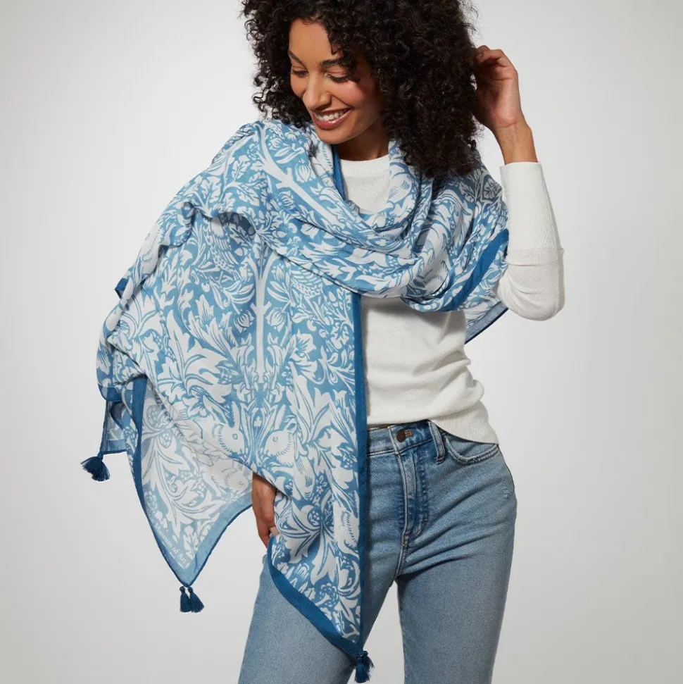 William Morris Brother Rabbit Oversize Oblong Scarf
