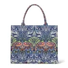 William Morris Peacock And Dragon Oversize Structured Tote
