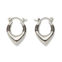Wrapped Chevron Huggie Earrings